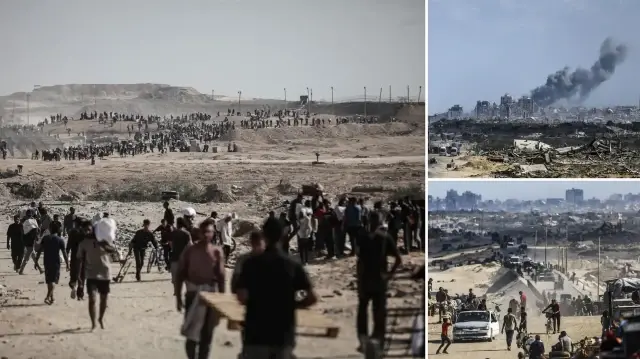 israilin saldirilarindan kacan filistinlilerin kuzeyden guneye gocu devam ediyor eK8q9ixh