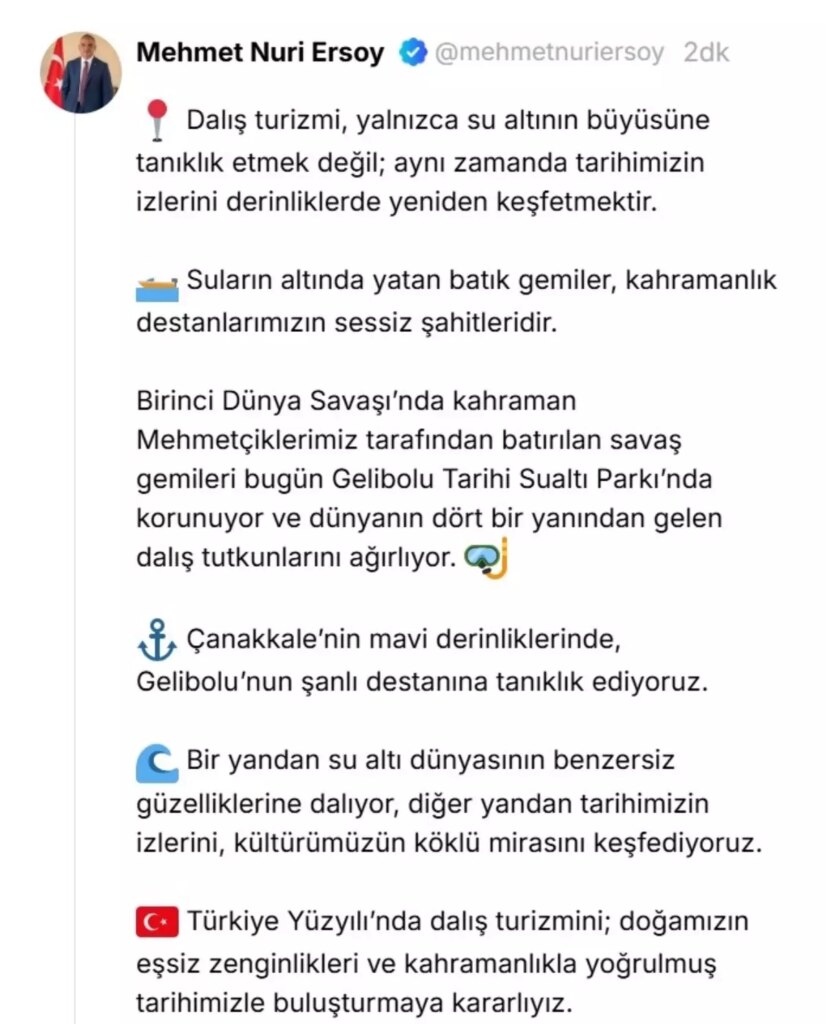 gelibolu tarihi sualti parki dalis turizminin merkezlerinden biri oluyor XAK3h3Ft