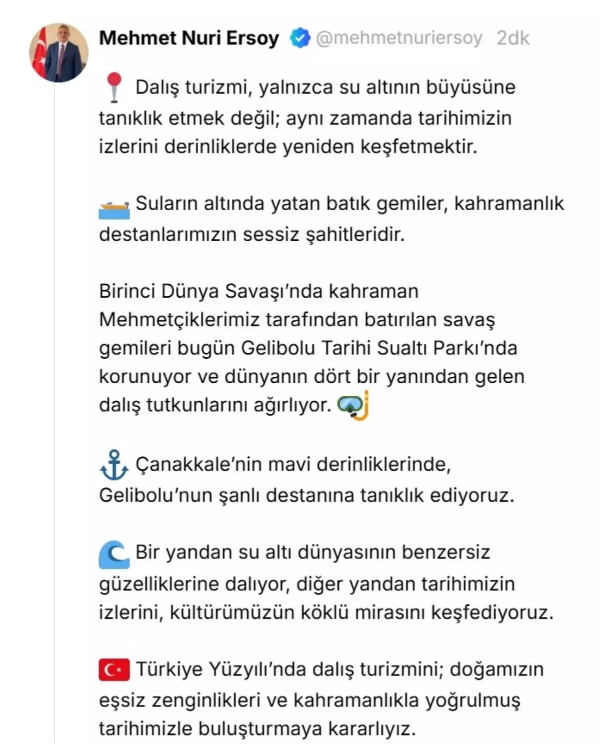 gelibolu tarihi sualti parki dalis turizminin merkezlerinden biri oluyor XAK3h3Ft