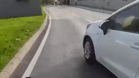 onune ani manevra yapan otomobilin dikiz aynasini kirdi dBB3H6IV.jpg