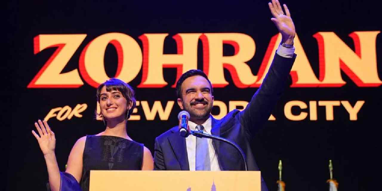 trumpa sok ustune sok musluman ve sosyalist baskandan sonra new yorka suriyeli first lady R2K5gi2s.jpg