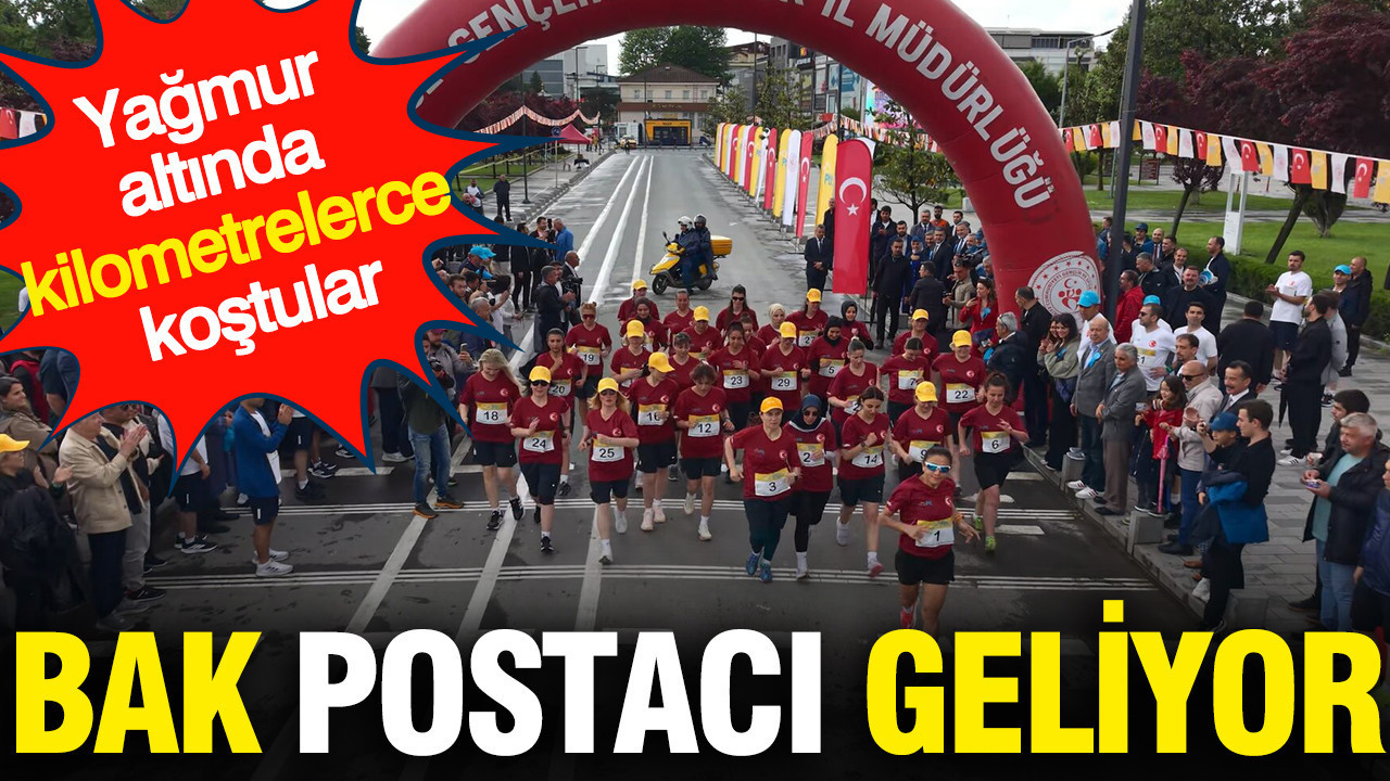 Yağmurda Postacı Yürüyüşü: Düzce’de Kahraman Postacılar Yarıştı